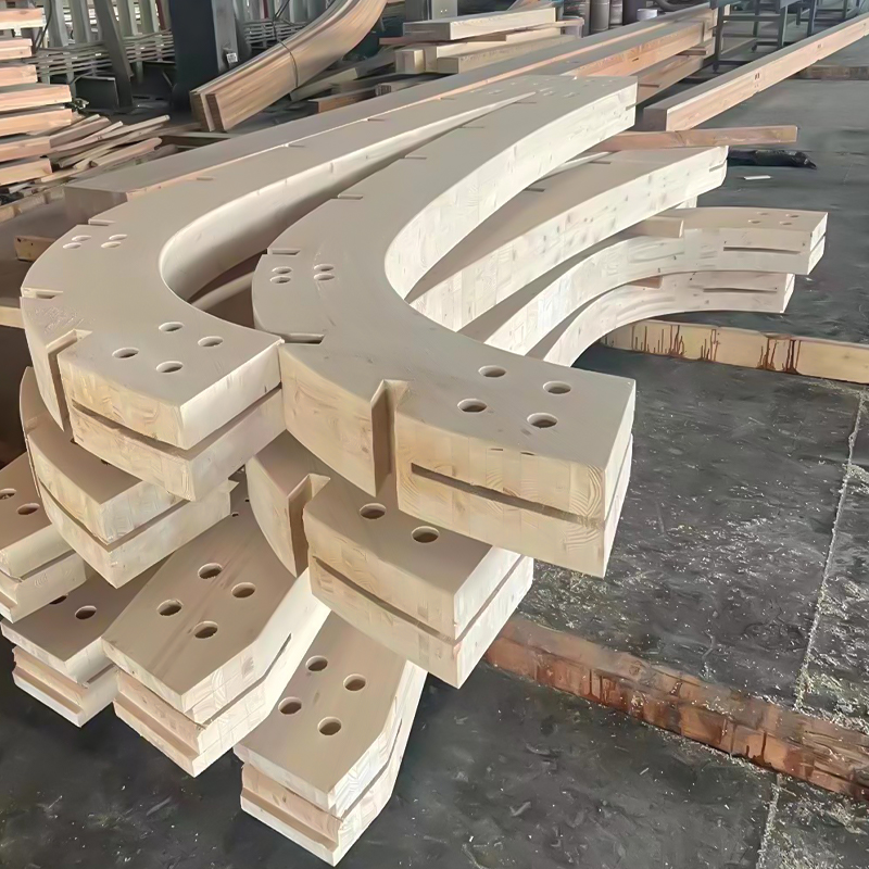 স্প্রুস বাঁকা Glulam